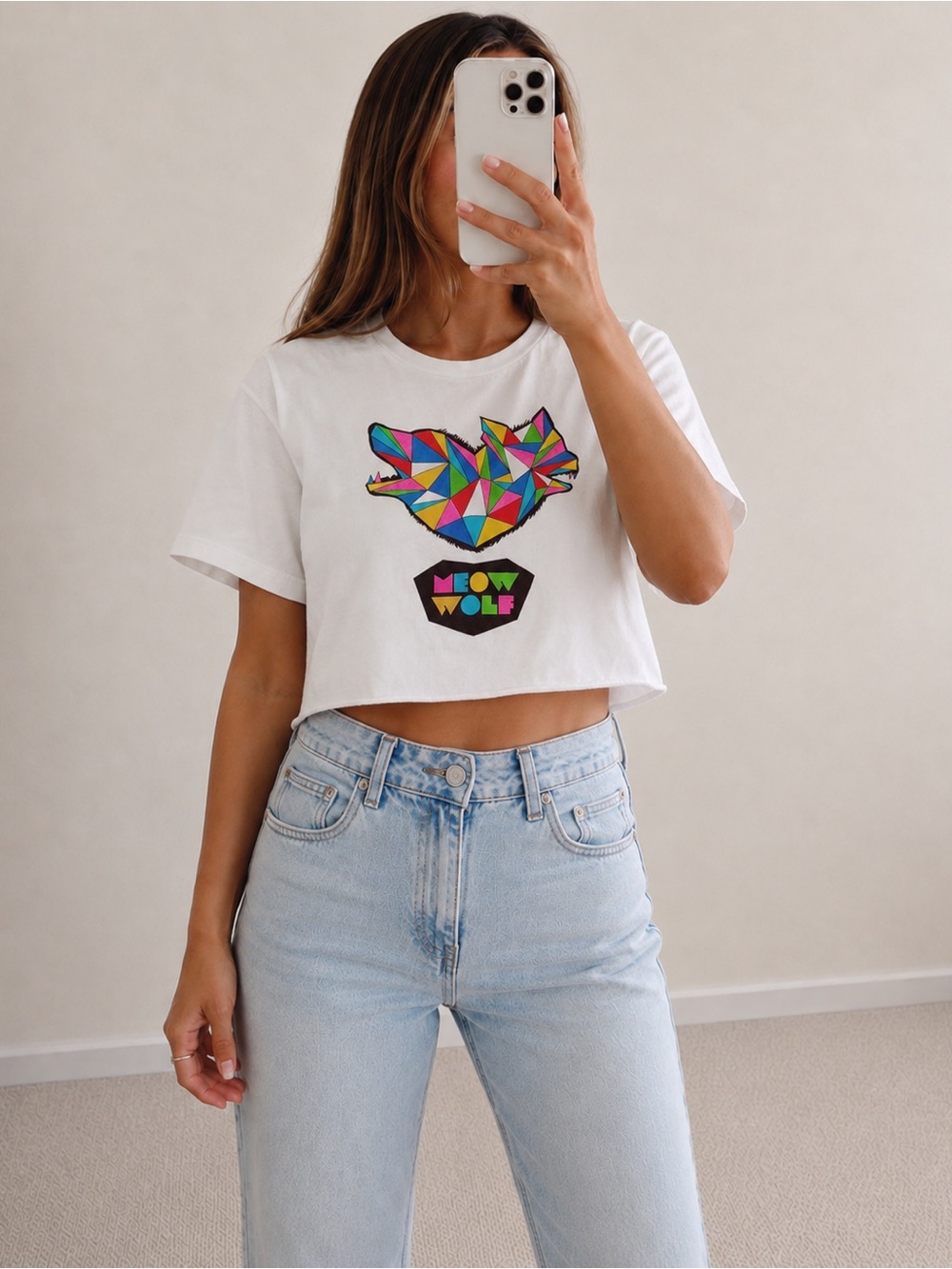 meow wolf crop top